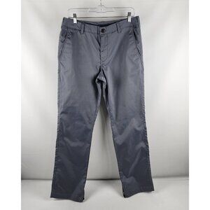 Bonobos Pants Mens 31x32 Gray Chino Maide Performance Pant Ankle Zips